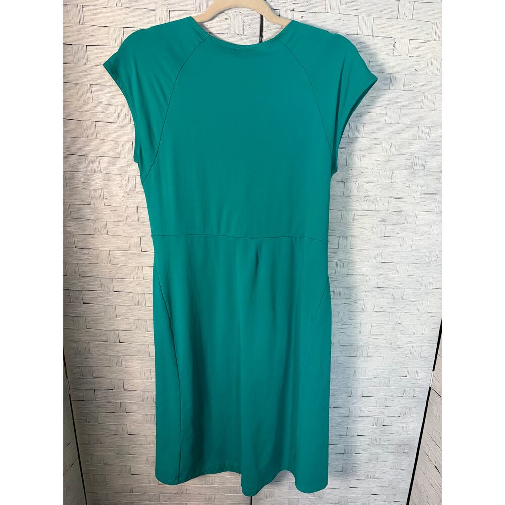 Patagonia womens mini dress Bandha teal front twist tennis Pickleball Gorpcore - Picture 3 of 9
